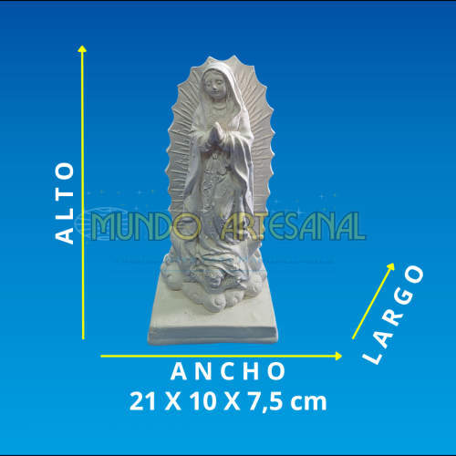 1042 - P037 <p> PRECIO $ 5.100 </p> VIRGEN GUADALUPE BASE REACTANGULAR